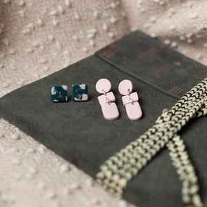 Hand made clay earrings 🤩